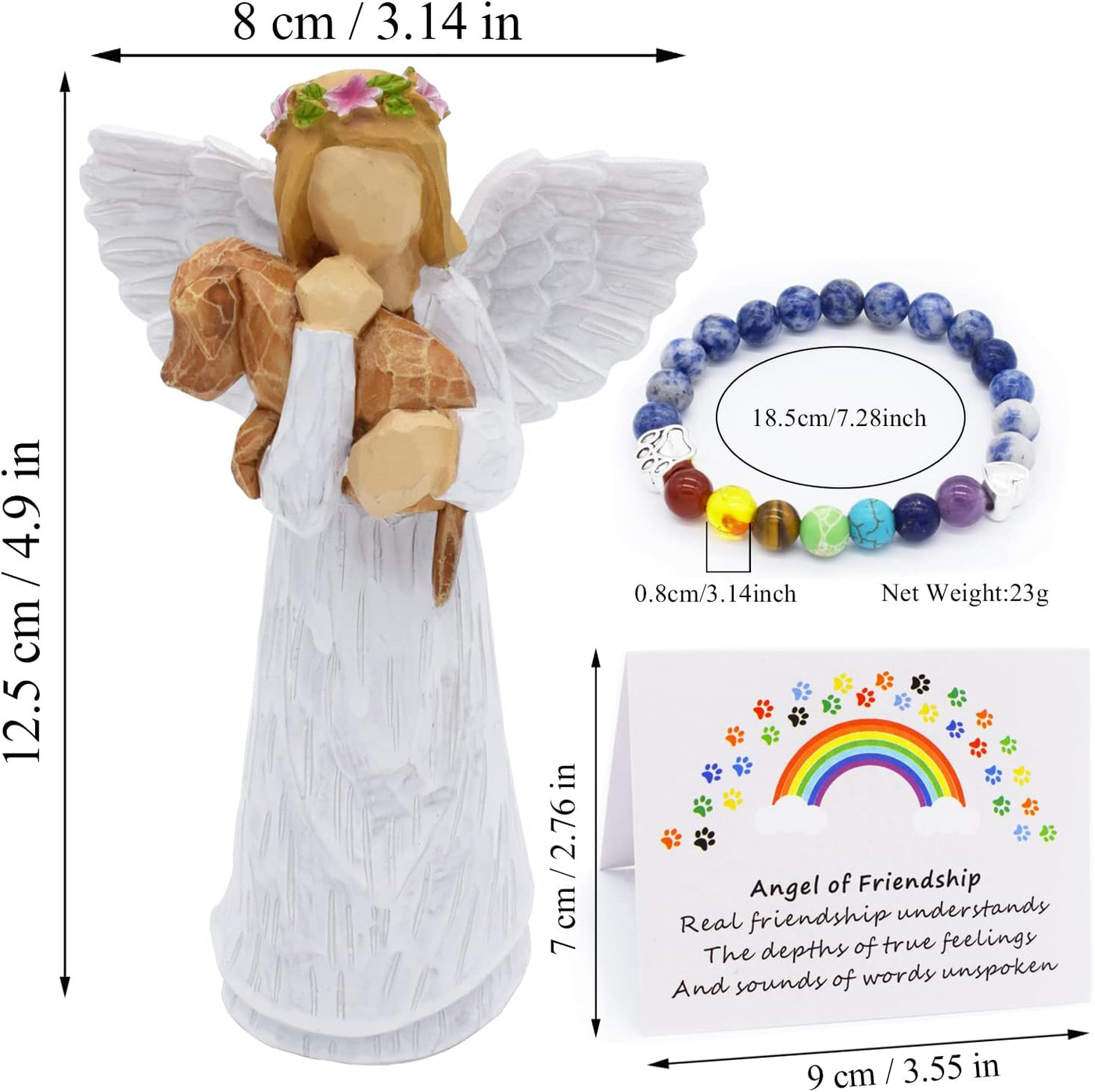 Souvenir fra Kæledyrsvenskab & Chakra Regnbuearmbånd