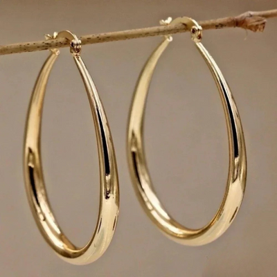 Elegant Guld Øreringe