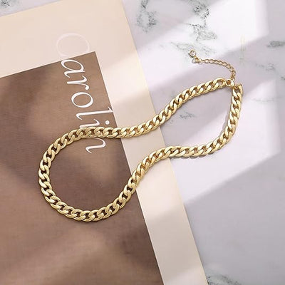 Fed Guld Cuban Link Halskæde