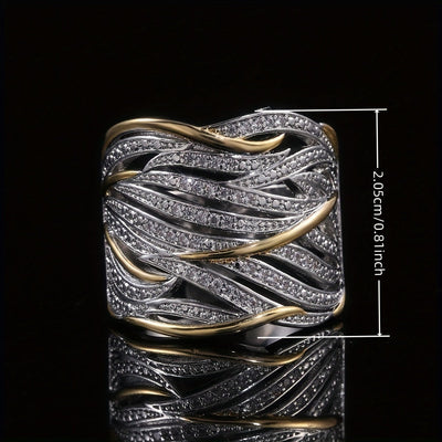 Elegant flerlaget snoet ring