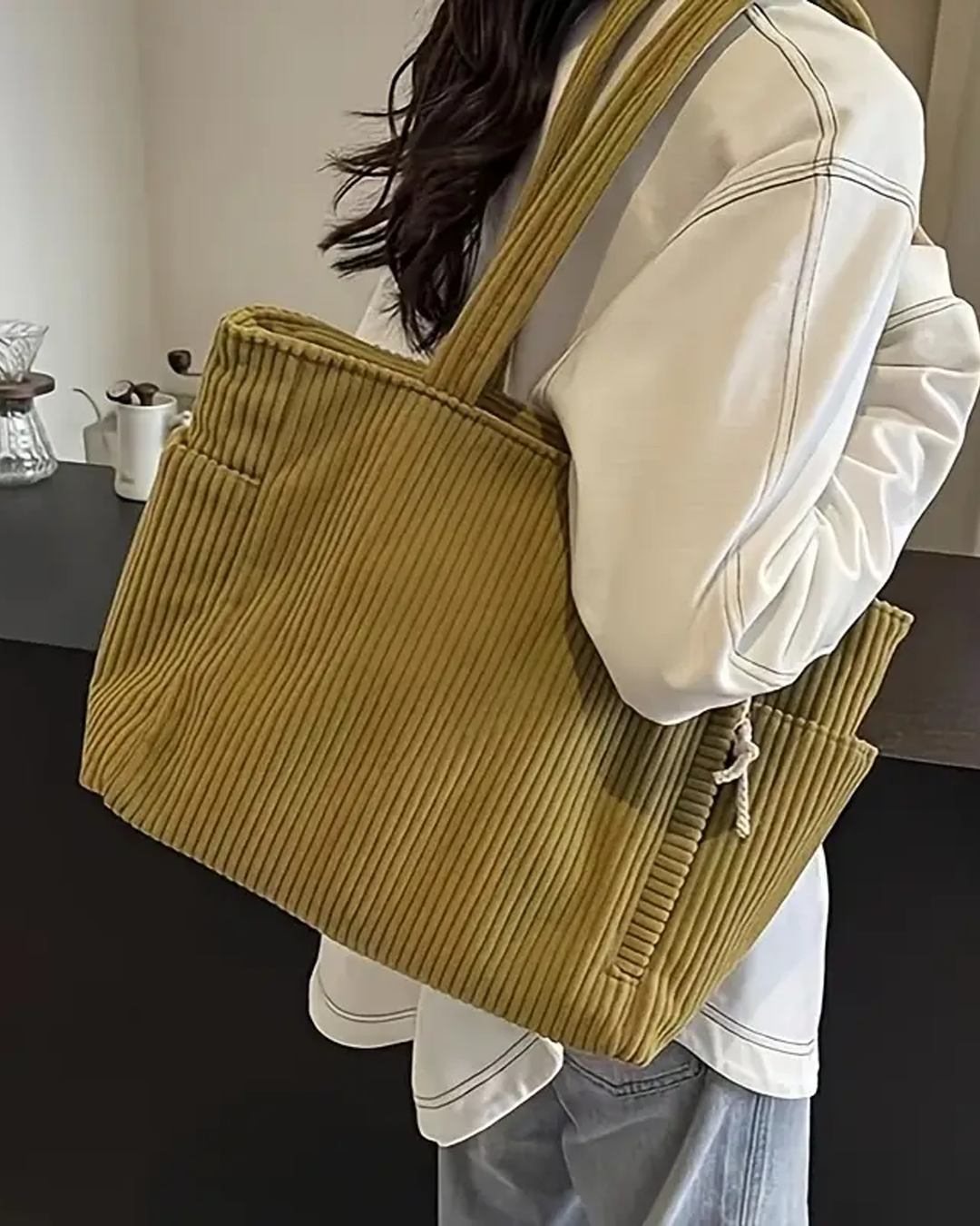 Ines | Elegant Casual Skuldertaske med Snordetalje
