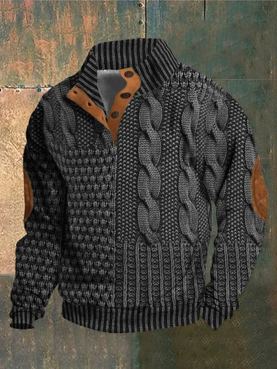 Aksel | Mønstret Cozy Strik Sweater til Mænd
