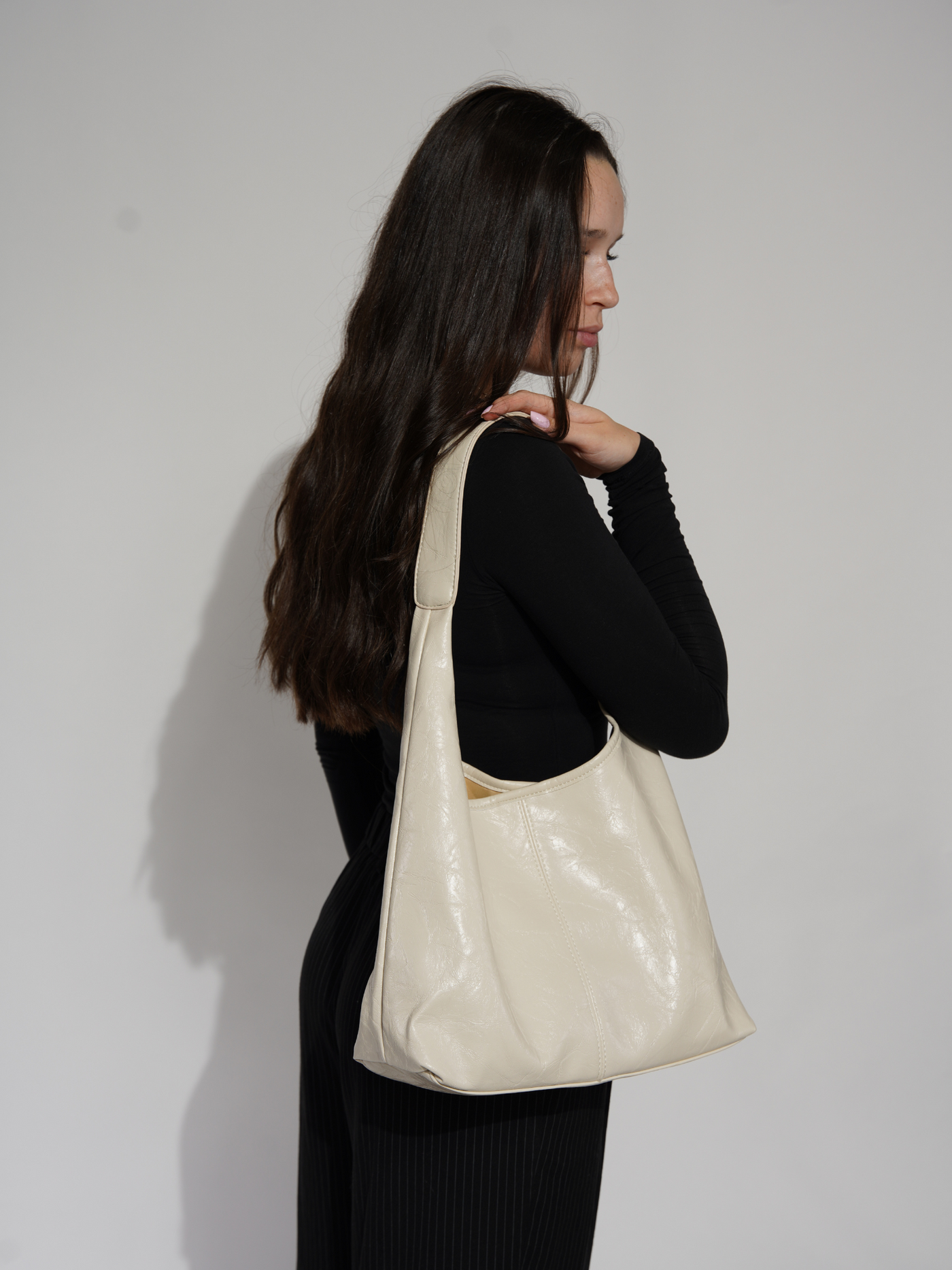Jytte™ | Elegant Black Hobo Bag