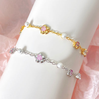 Krystal Zirkon Perle Kæde Armbånd