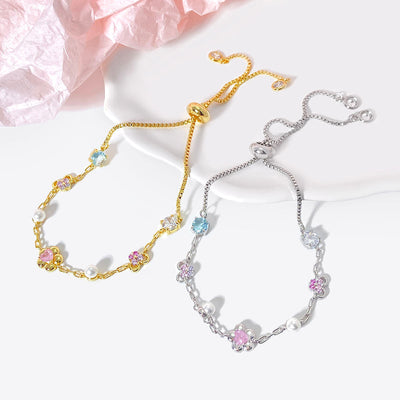 Krystal Zirkon Perle Kæde Armbånd