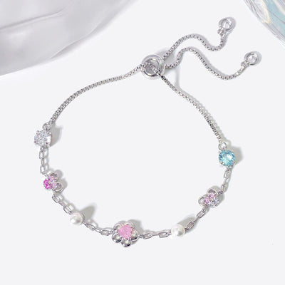 Krystal Zirkon Perle Kæde Armbånd
