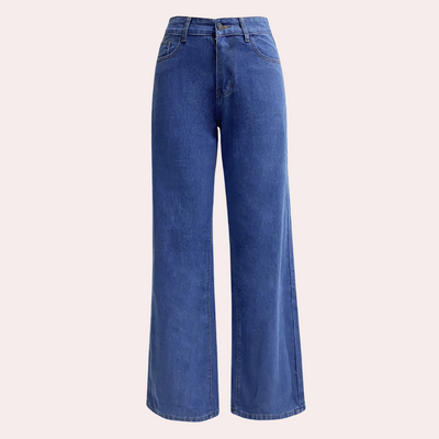 Birthe | Elegante højtaljede jeans med brede ben