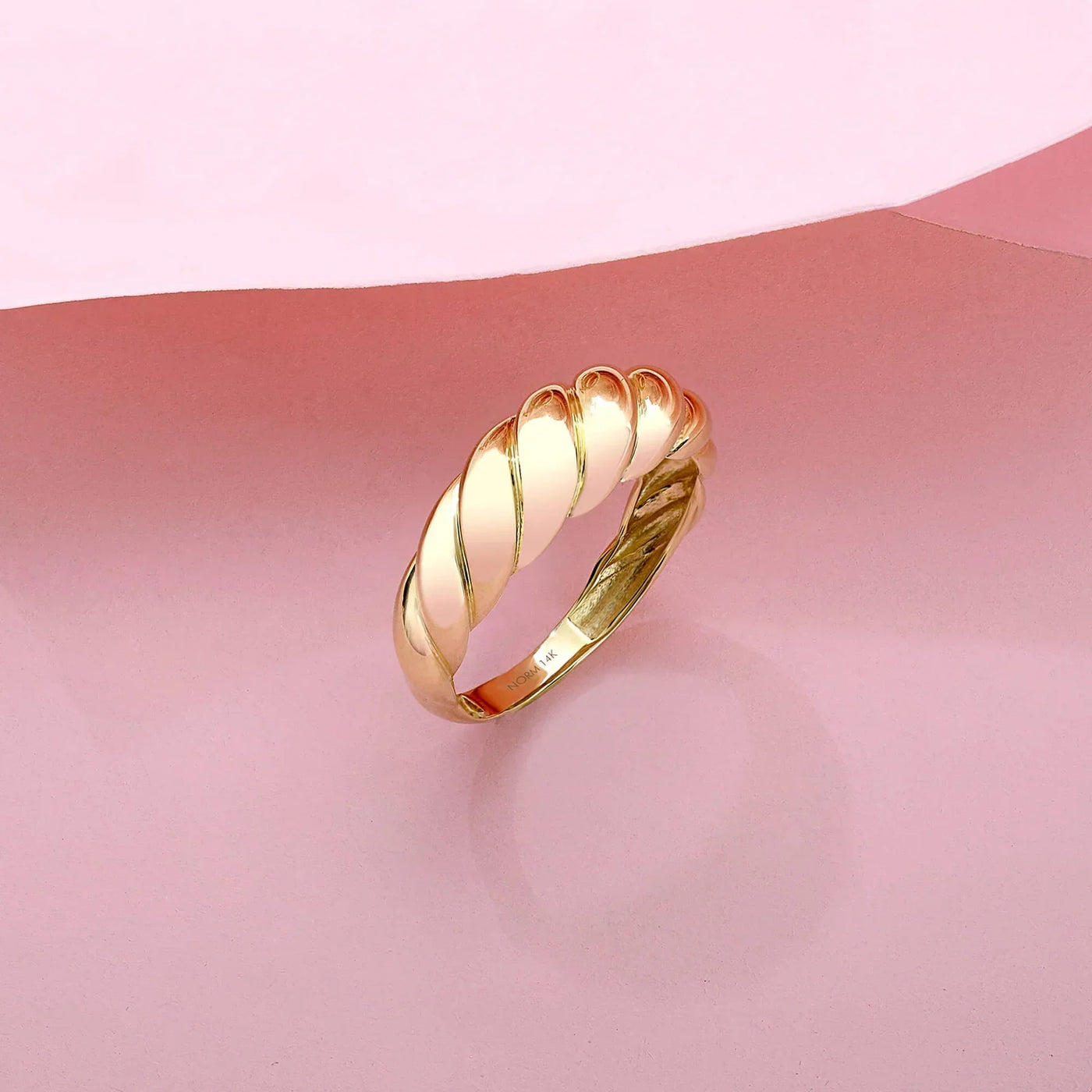 Guld Croissant Ring