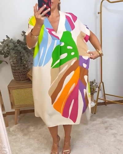 Rosaline - Farverig Casual Kjole