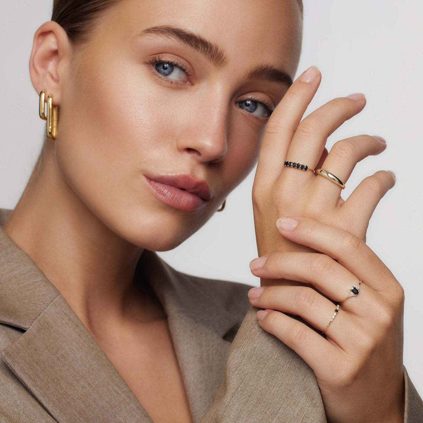 Ring i 14 karat guld Rock Solid