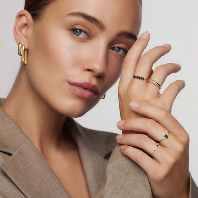 Ring i 14 karat guld Rock Solid