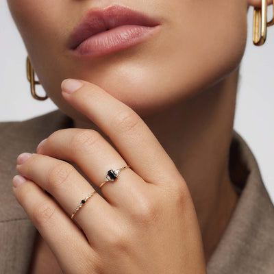 Baguette Ring i Spinel