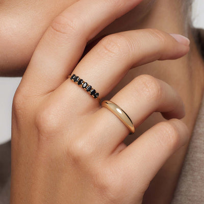 Ring i 14 karat guld Rock Solid