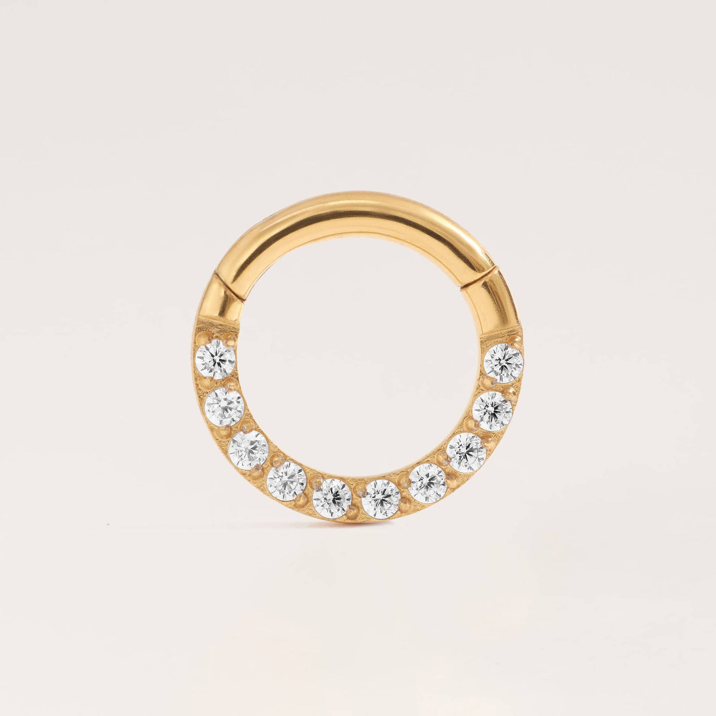 Vandafvisende Clicker med Zirkonia-Krystal til Daith- og Septum-Piercing – Ann Dow