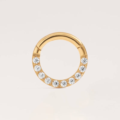 Vandafvisende Clicker med Zirkonia-Krystal til Daith- og Septum-Piercing – Ann Dow