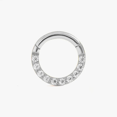 Vandafvisende Clicker med Zirkonia-Krystal til Daith- og Septum-Piercing – Ann Dow