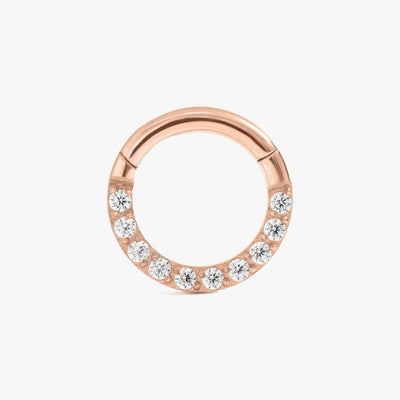Vandafvisende Clicker med Zirkonia-Krystal til Daith- og Septum-Piercing – Ann Dow