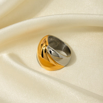 Stilfulde geometriske guld-ringe – Harewell