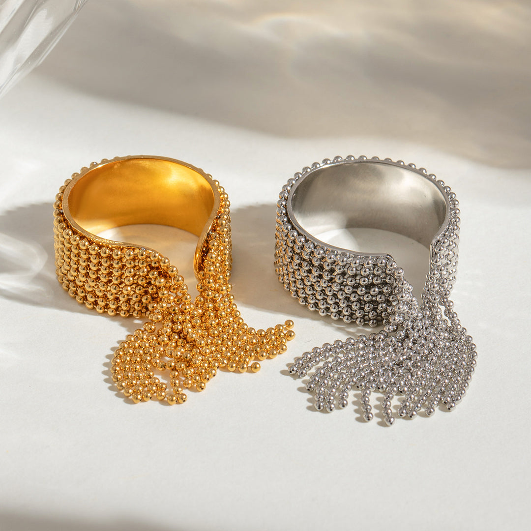Moderne guld ring med kvast – Josian