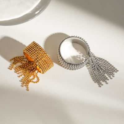 Moderne guld ring med kvast – Josian