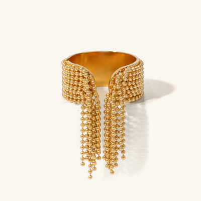 Moderne guld ring med kvast – Josian