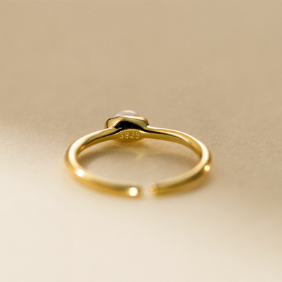 Åben Barok Perle Ring
