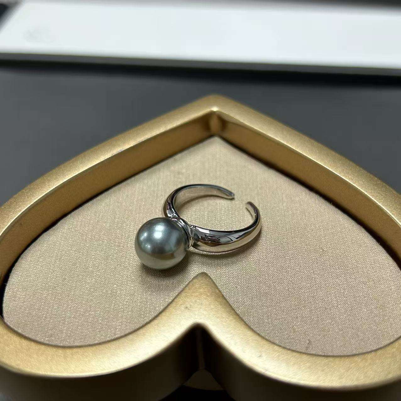 Vintage Perle Geometrisk Ring
