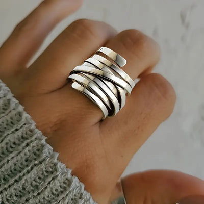 Bliss - Vintage Tykt Sølv Ring