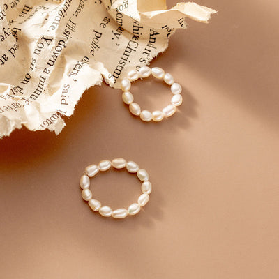 Naturlig Barok Perle Ring