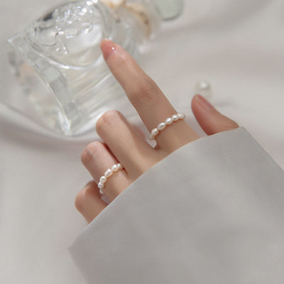 Naturlig Barok Perle Ring