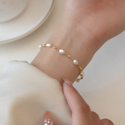 Barok Perle Strand Armbånd