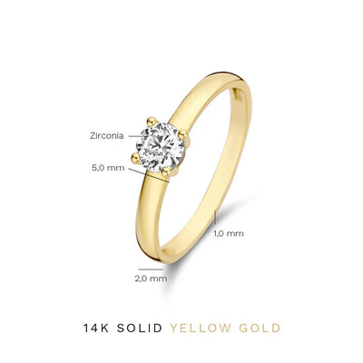 Guld Mira Castelle Ring