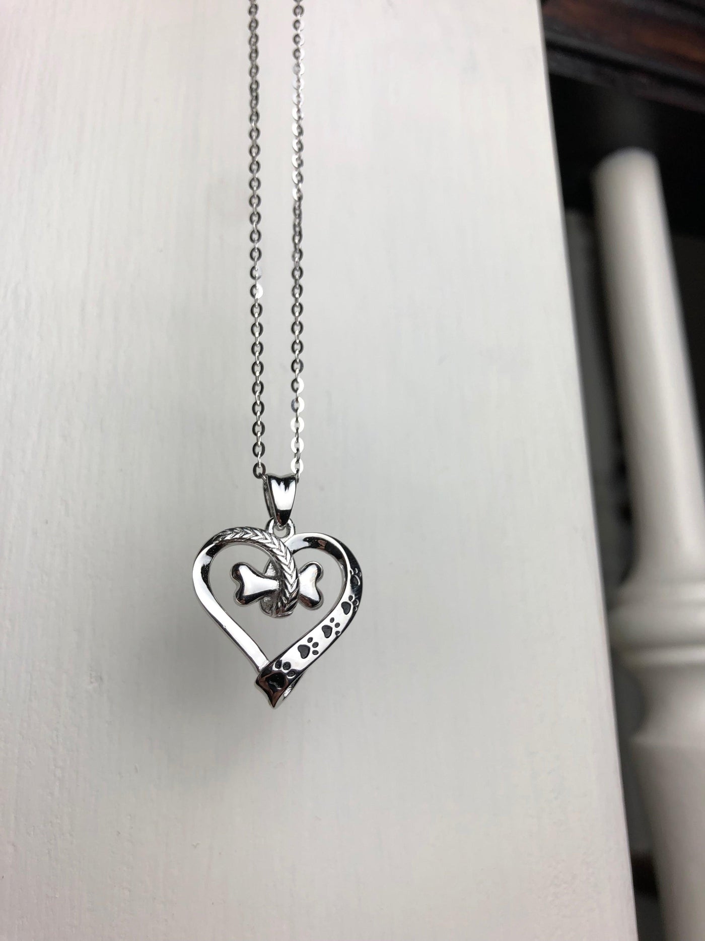 Pote & Hjerte Charm Halskæde
