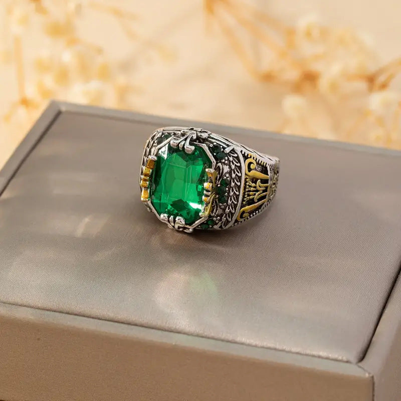 Isla Goldstone Ring | Dobbelt Tone Guld