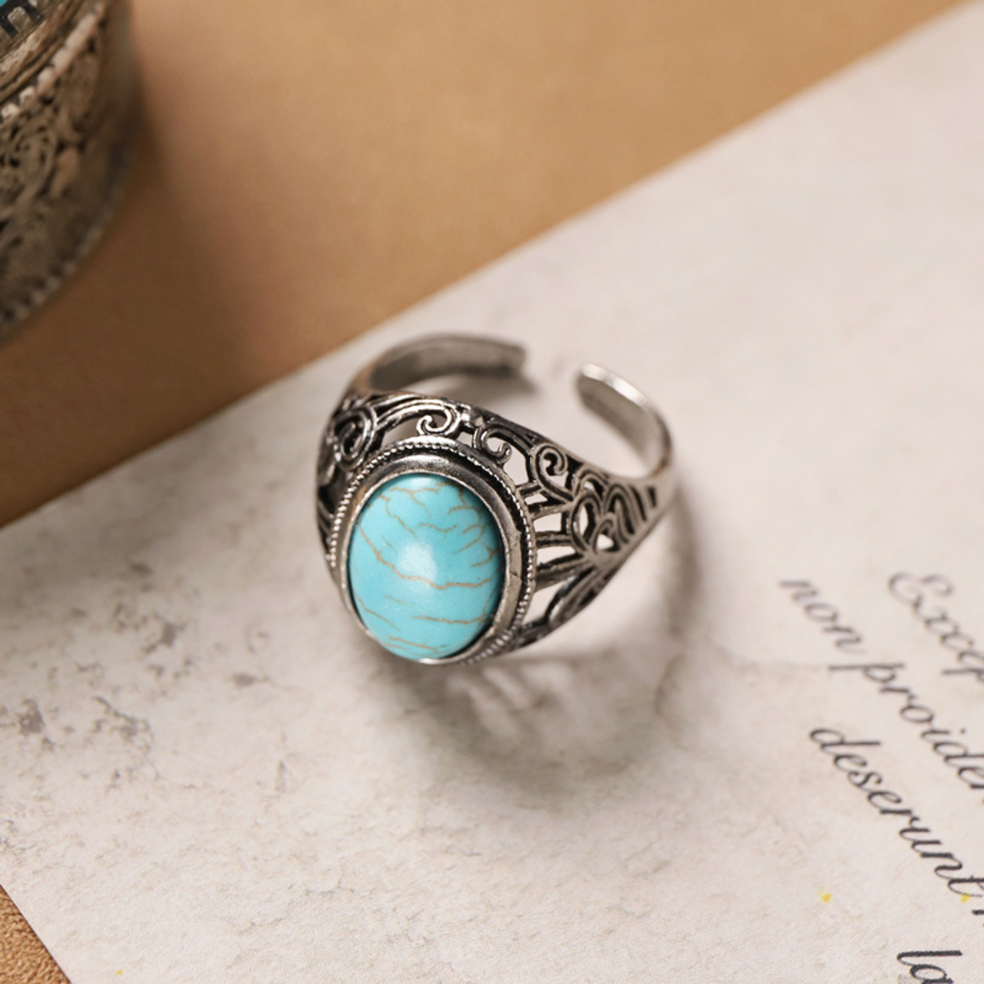 Vintage Farverig Stakking Ring
