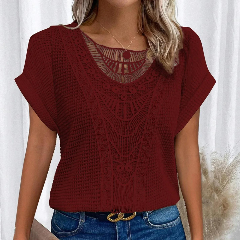Vanja | Elegant Top med Blonder