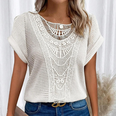 Vanja | Elegant Top med Blonder