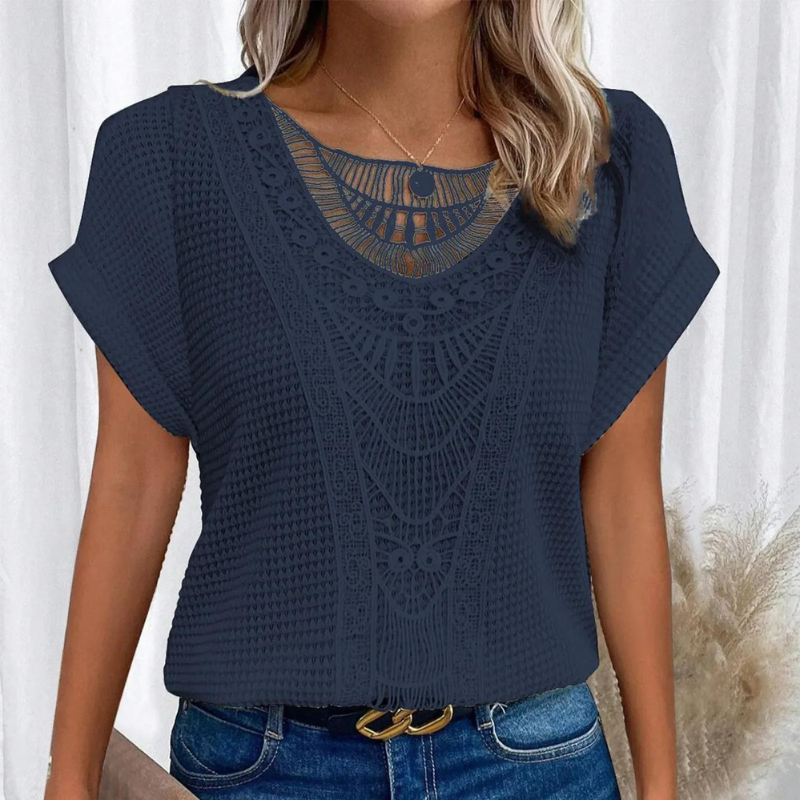 Vanja | Elegant Top med Blonder