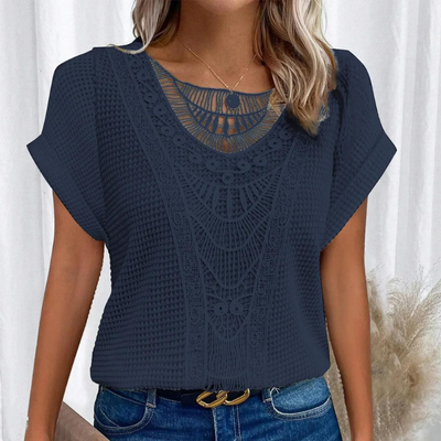 Vanja | Elegant Top med Blonder