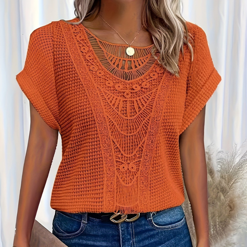 Vanja | Elegant Top med Blonder