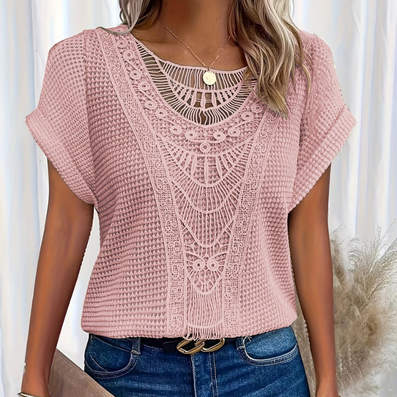 Vanja | Elegant Top med Blonder