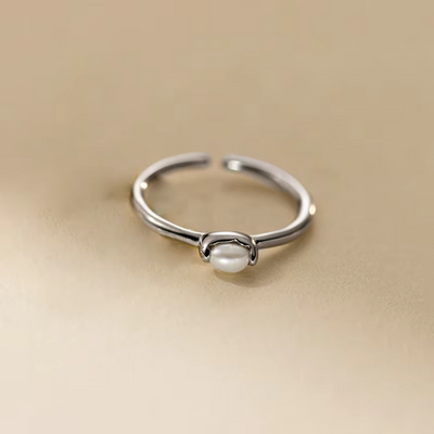 Åben Barok Perle Ring