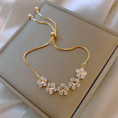 Armbånd Krystal Daisy i Guld