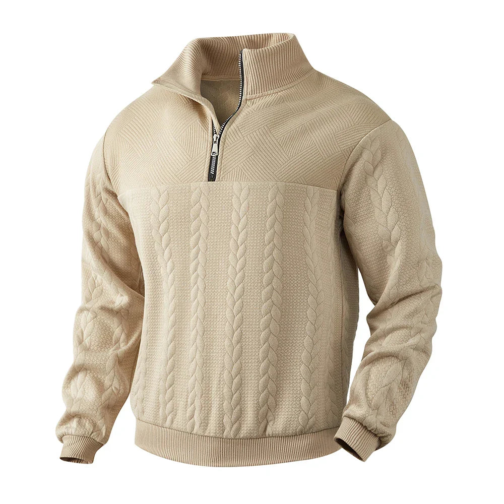 Henry | Premium sweatshirt med kvart lynlås
