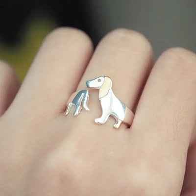 Dachshund Delight Justerbar Ring