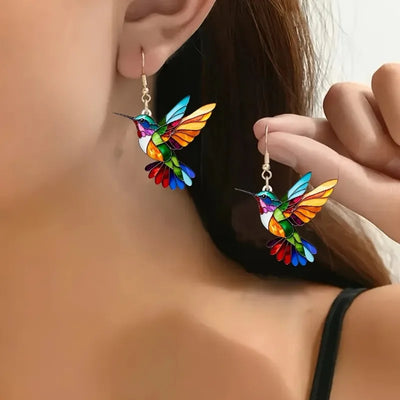 Hummingbird Glow Dangle Øreringe