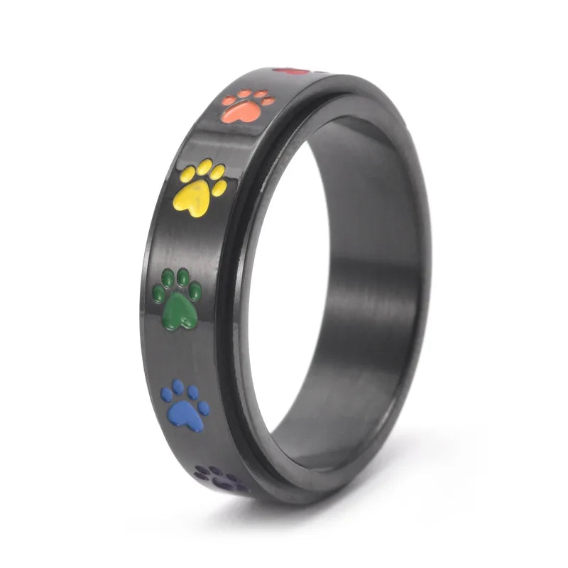 Regnbue Spin Stress Ring