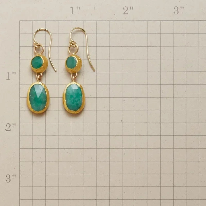 Enkle Turquoise Øreringe