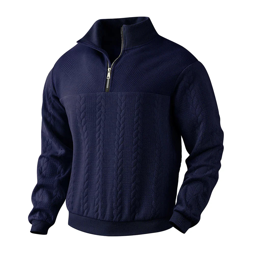 Henry | Premium sweatshirt med kvart lynlås