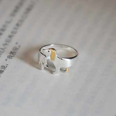 Dachshund Delight Justerbar Ring